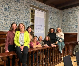 Gruppenbild beim Businesslunch in Flensburg beim ECMI.